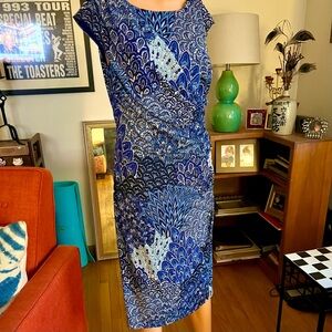 Beautiful Ruched Waist Midi Dress